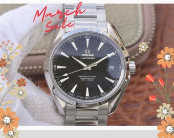 Omega Seamaster Vs Factory Dark Black Dial, Luxury watches, omega watches, mens watches, omega watch men