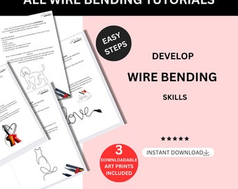 Wire Bending Mastery: Create Love & Pet-Inspired Art with Heart - Tutorial Pack