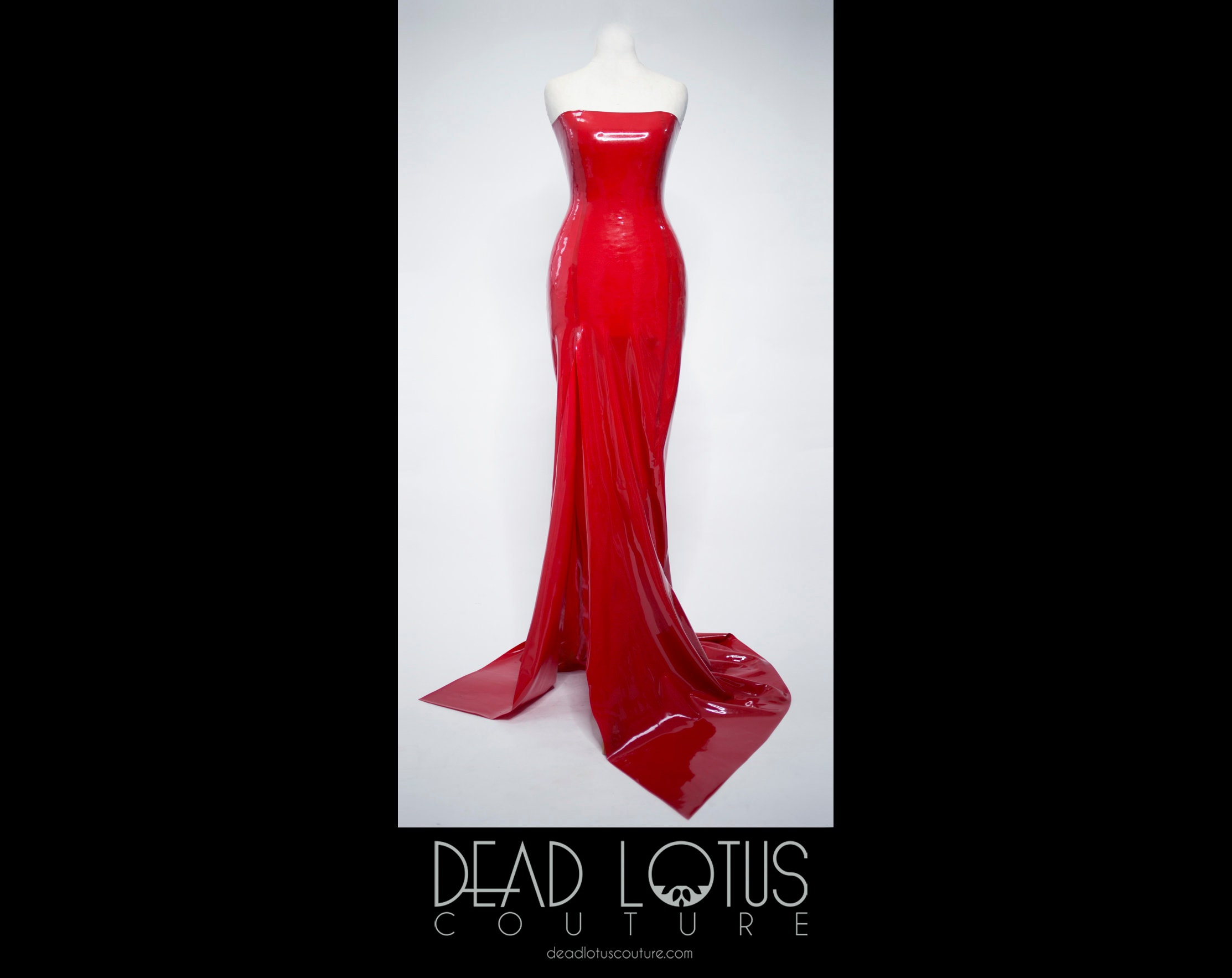 Strapless Latex Dress - Etsy