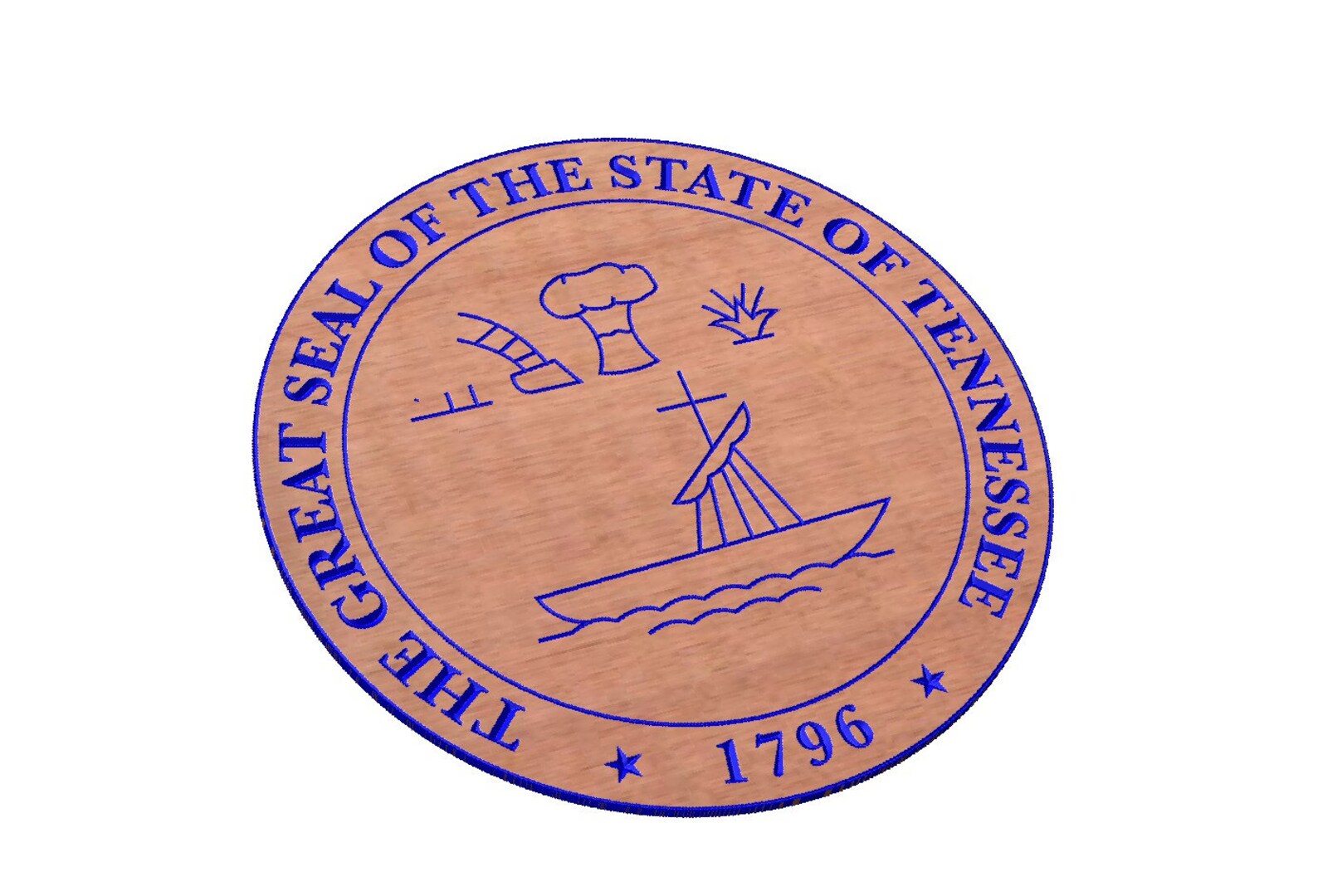Tennessee State Seal SVG | Etsy
