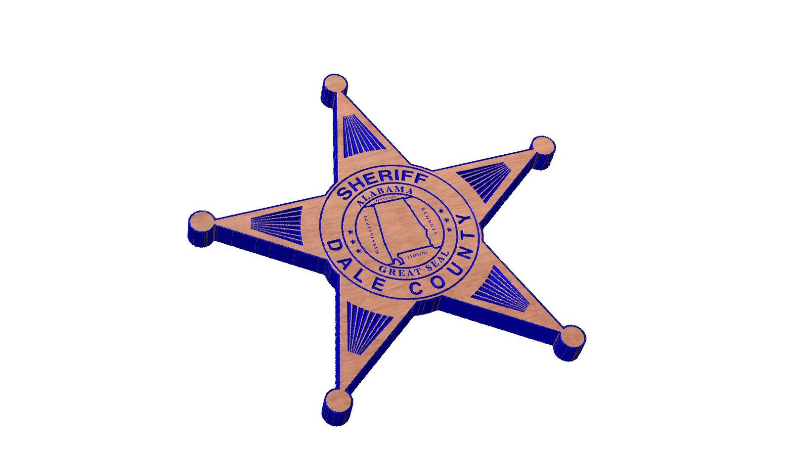 Dale County Alabama Sheriff Badge SVG Etsy