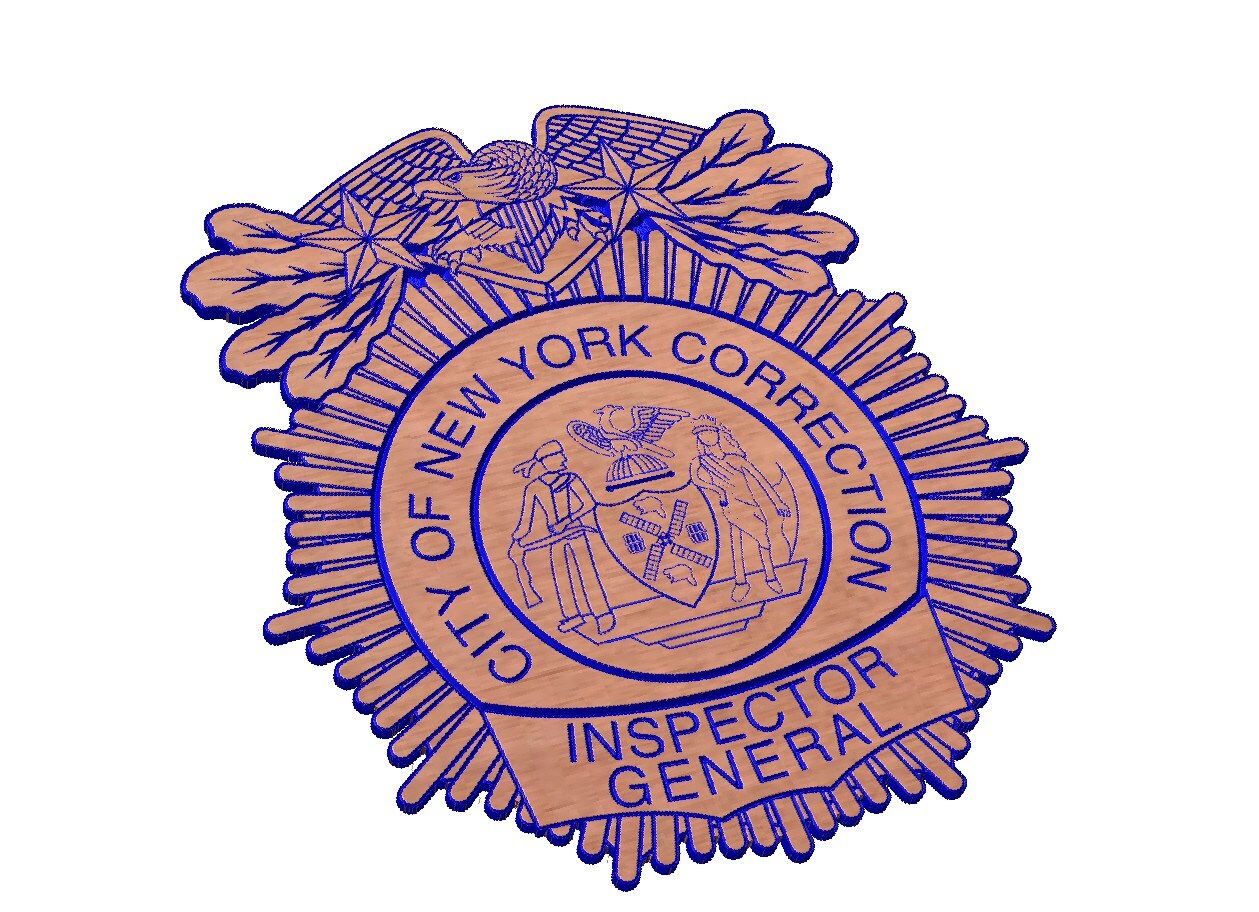 New York City Corrections Inspector General Badge SVG Etsy