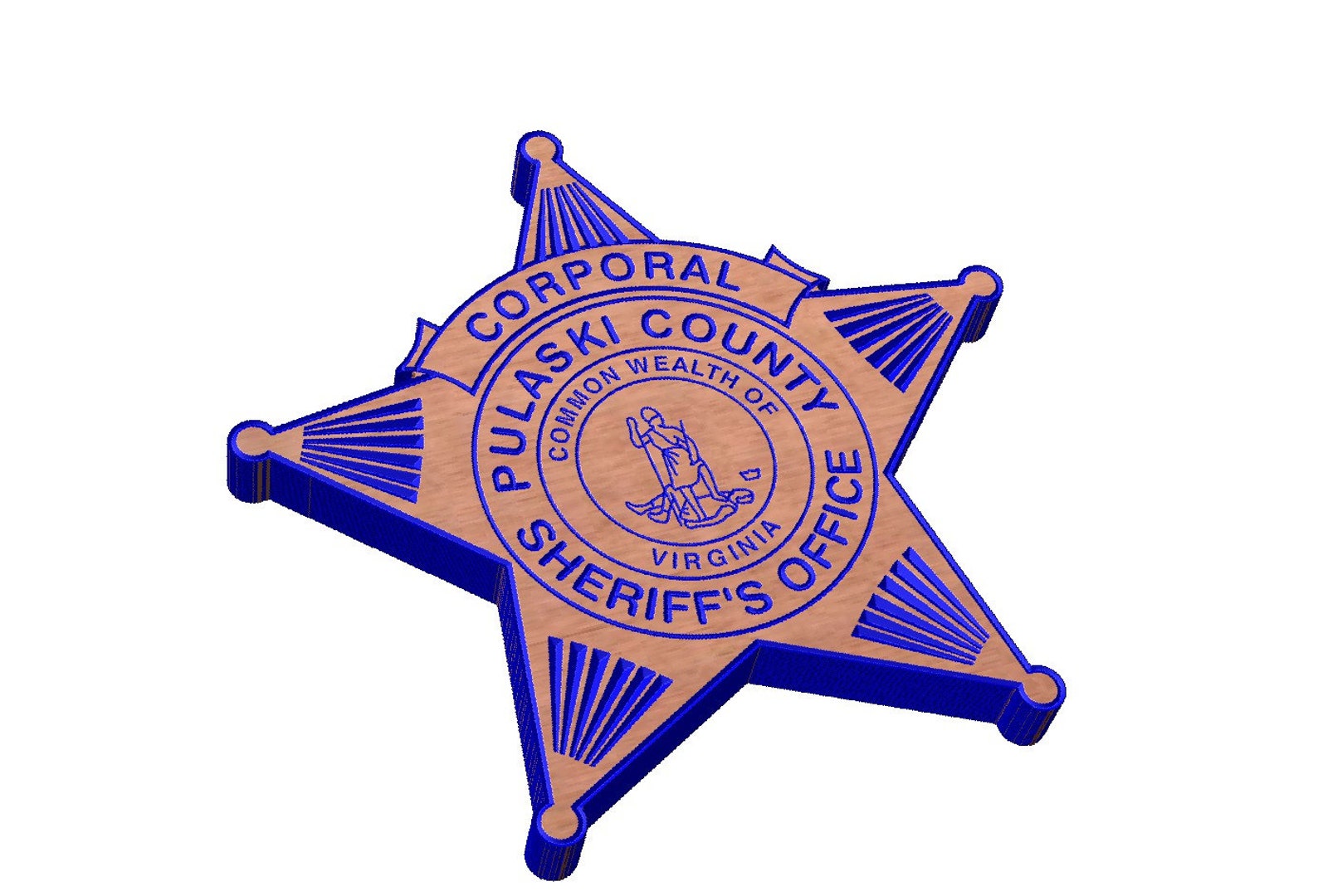 Pulaski County Virginia Sheriff's Office SVG Deputy Etsy