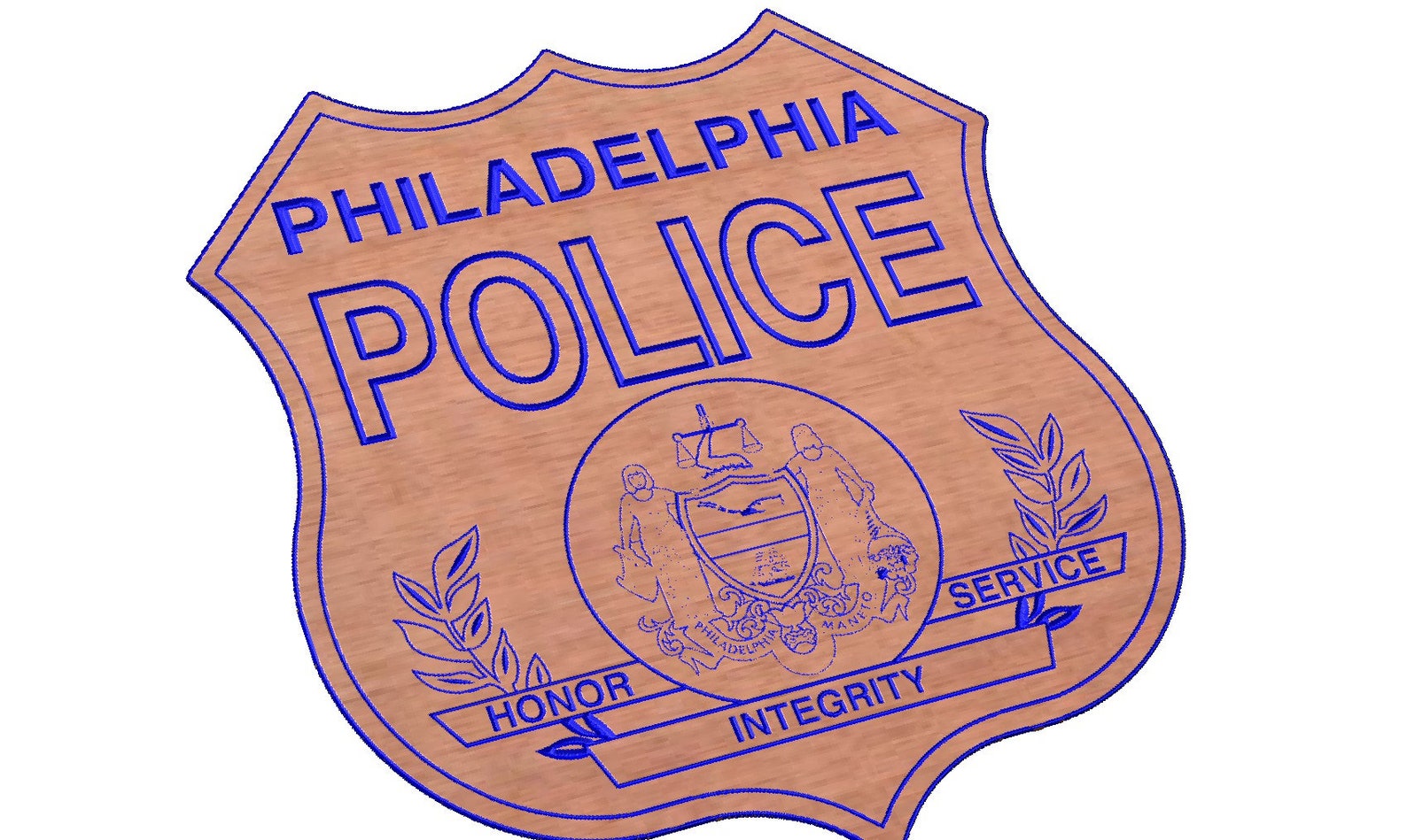 Philadelphia Police Shoulder Patch SVG Etsy