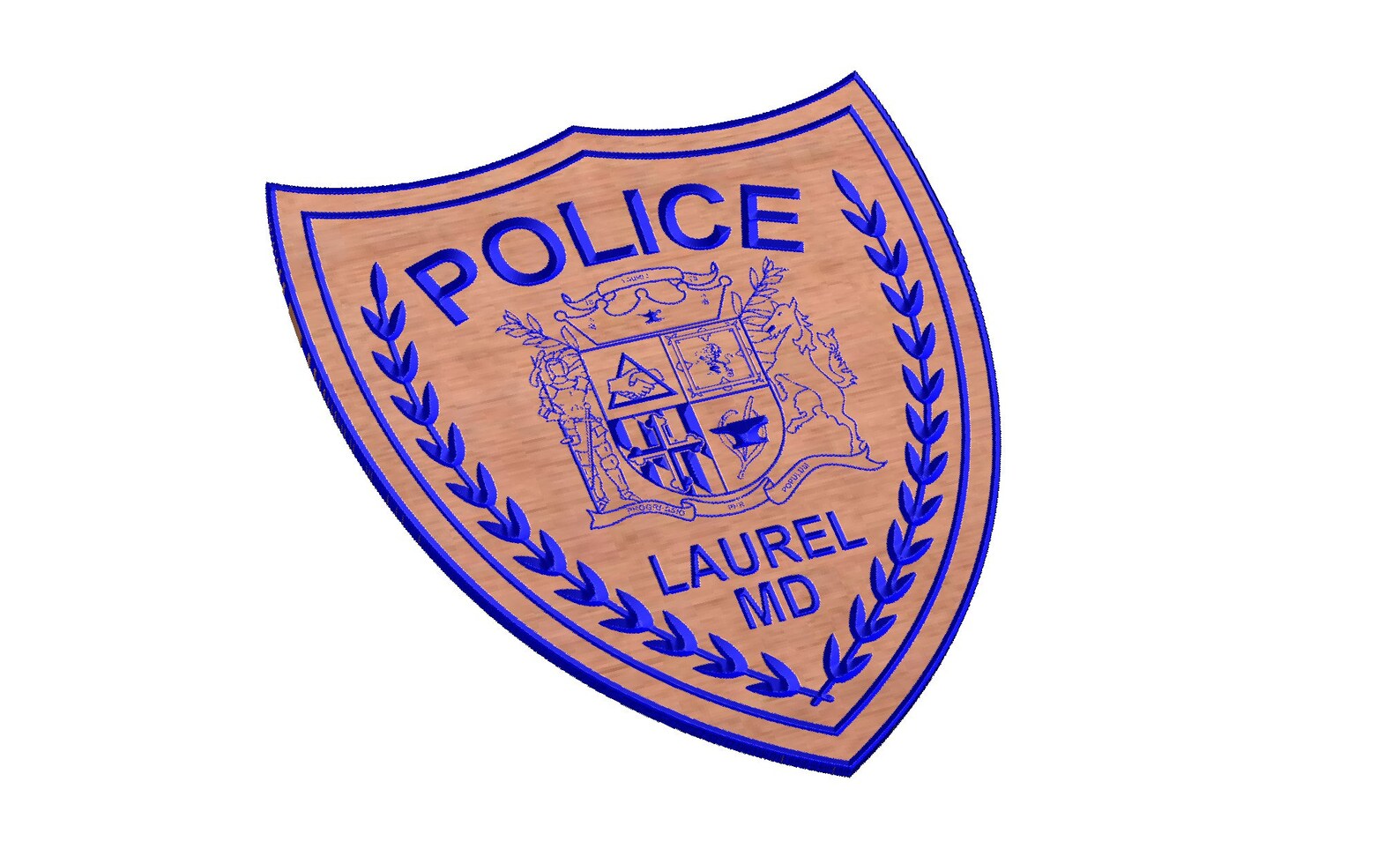 Laurel Police Department Shoulder Patch SVG Etsy