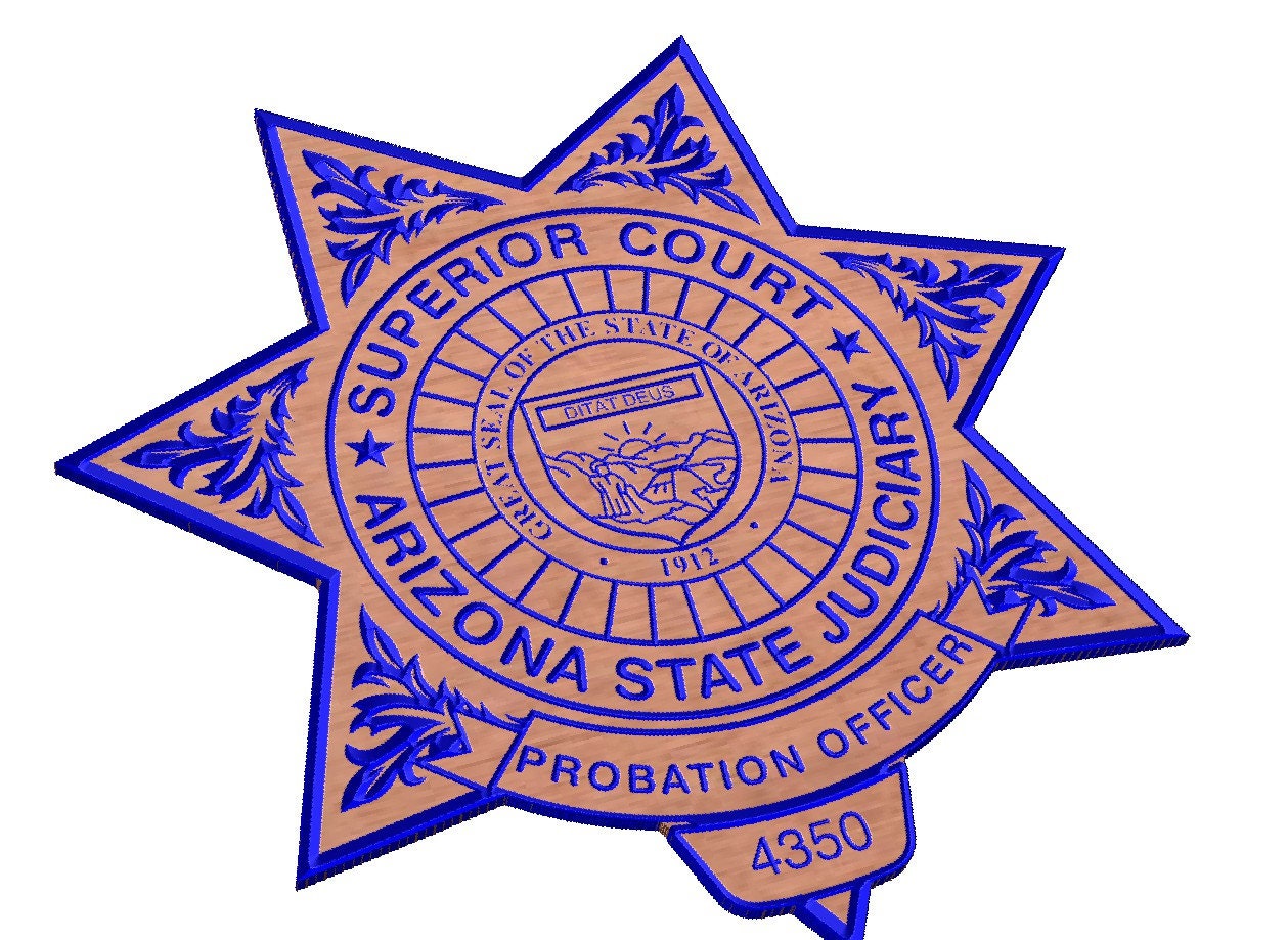 Probation Officer Arizona Police Badge SVG | Etsy
