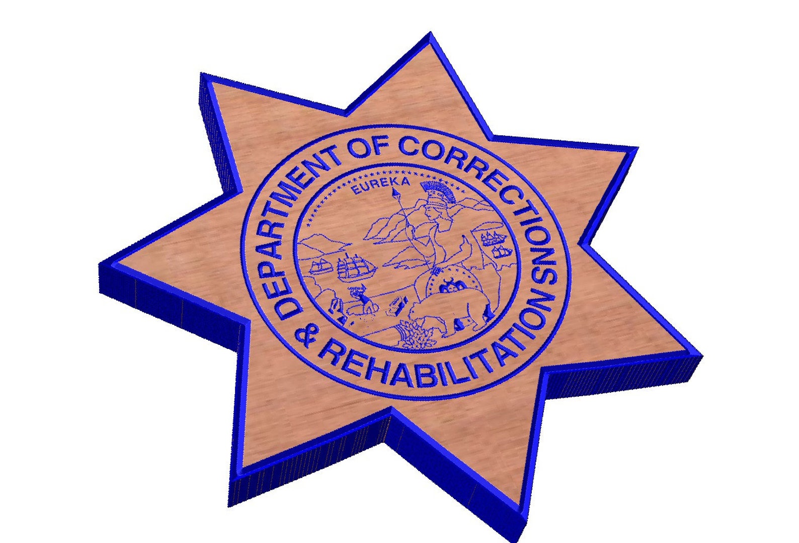 California Department of Corrections & Rehabilitation Badge | Etsy