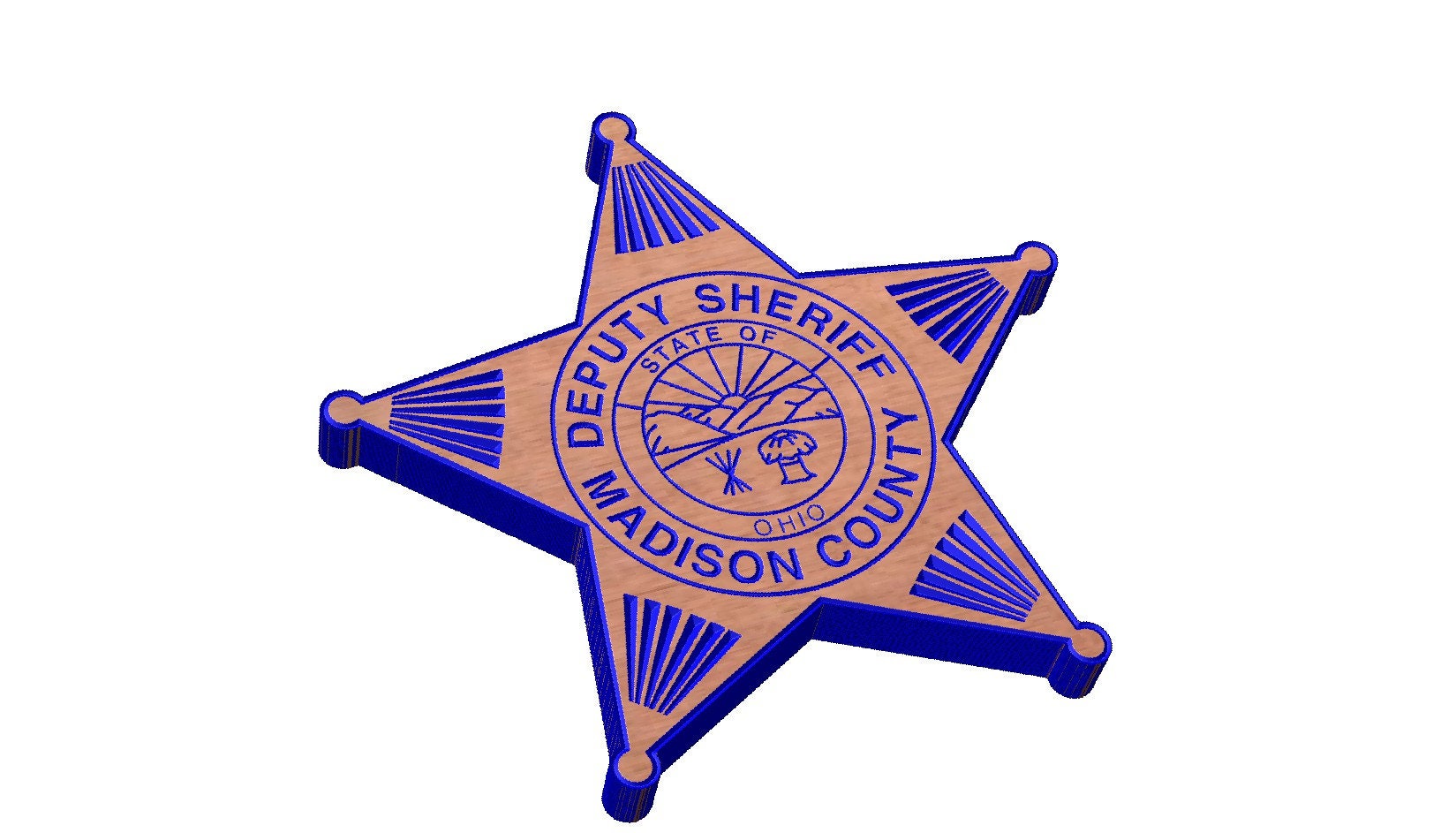 Madison County Ohio Deputy Sheriff Badge SVG Etsy