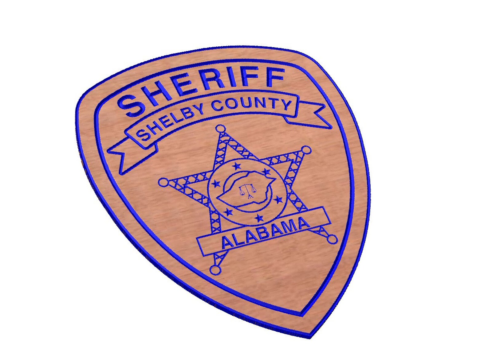 Shelby County Alabama Sheriff Patch SVG Etsy