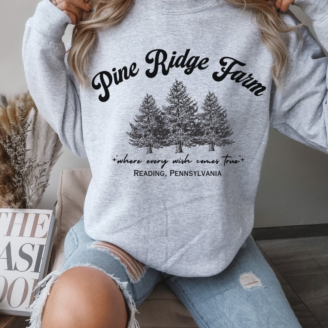 Pine Ridge Christmas Tree Farm Sweatshirt Etsy
