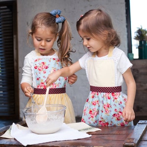 Cute Cotton Aprons for Kids - Matching Mommy and Me Toddler Aprons for Girls