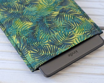 Kindle Paperwhite Case - Kindle Cover - Tropical Leaf Print - ipad mini case - iPad Mini Cover - Kindle Sleeve - Kindle Paperwhite Sleeve