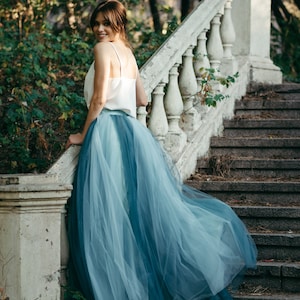 Light blue ombre skirt best sale
