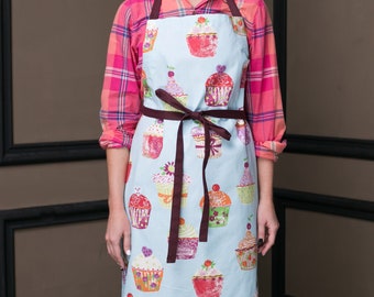 Cupcake Apron - Kids Aprons - Matching Aprons - Mother Daughter Aprons - Cute Aprons - Toddler Apron - Christmas Gifts for Girls