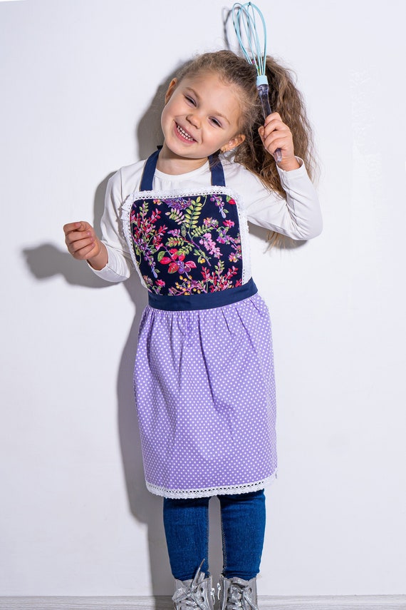 Aprons for Girls Personalzed Kids Apron Gift for Toddler Gifts for Children  Kids Smock Kids Craft Apron Gift for Girls Age 4 