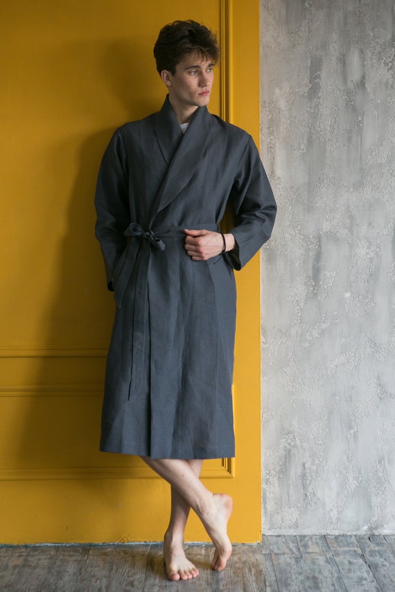 Men's Robe Robe for Men Linen Robe Women's Robe | Etsy