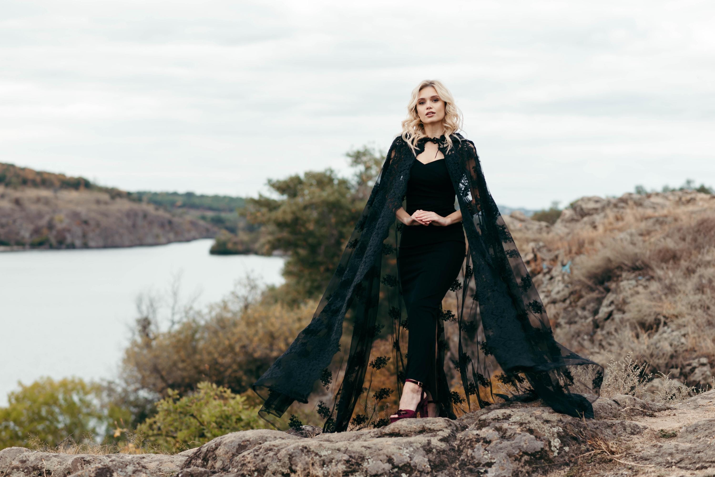 Black witch veil - Etsy 日本