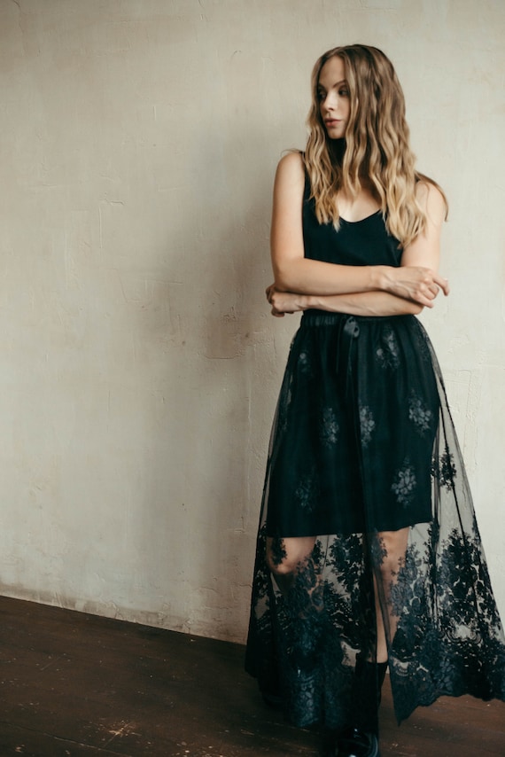 Festival top skirt black