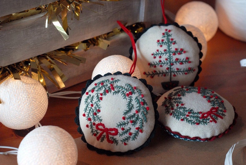 Christmas Ornaments Handmade Christmas Decorations Set Etsy UK