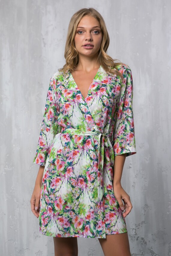 floral dressing gown