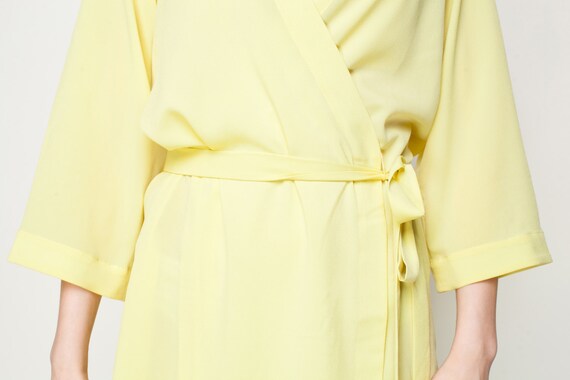Ladies yellow dressing clearance gown
