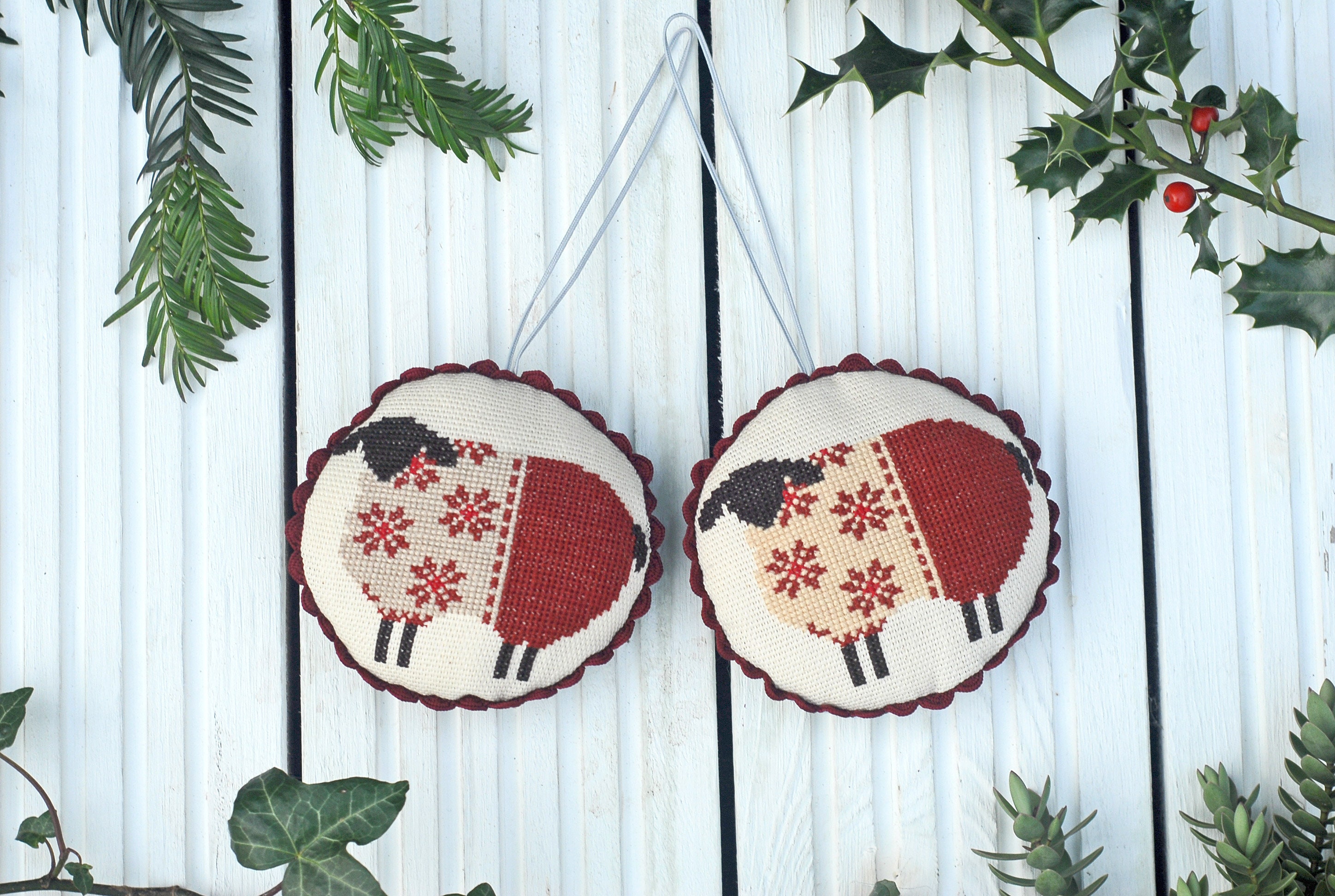 Décoration de Noel Suspendue, Ensemble Des Décorations Noel, Ornement Mouton, d'arbre Suspendu, Déco