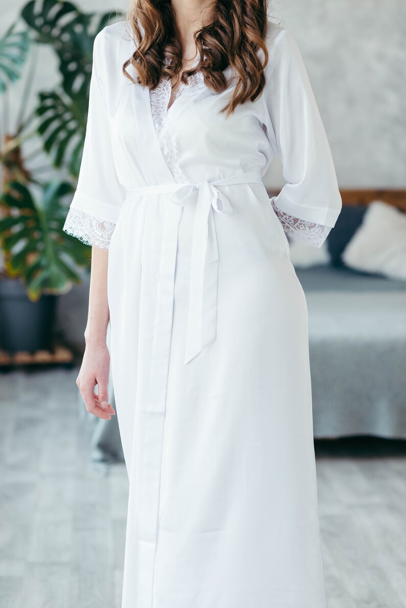 Bridal Robes Robe for Bride Bridal Party Robes Long Robe Etsy