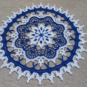 Handmade Crochet Cotton Doily 14,5&#39;&#39; (37 cm)
