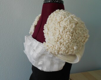 Bolero/bolero de novia tejido a mano con flores que parecen volantes