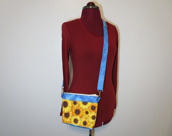 Small cotton cross-body  shoulder bag.