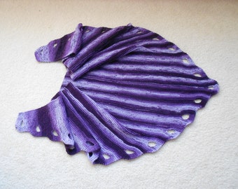 Purple Tonal triangular Shawl/Scarf/Wrap