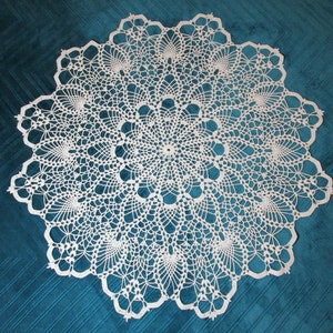 Handmade Crochet Cotton Doily 26&#39;&#39; (66cm)