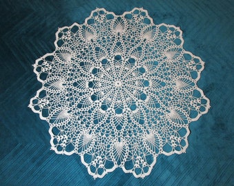 Handmade Crochet Cotton Doily 26'' (66cm)