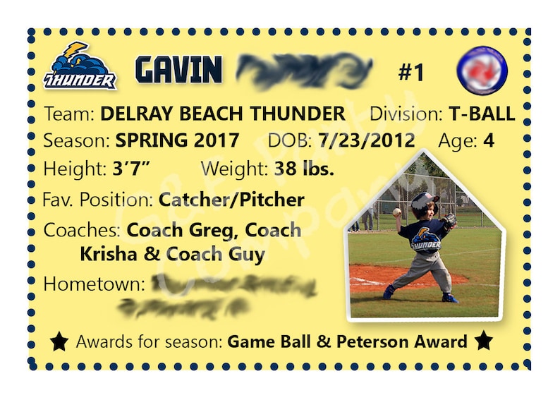printable digital version Personalized Custom Sports Trading Cards