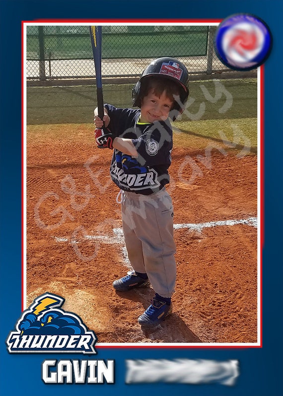 printable digital version Personalized Custom Sports Trading Cards