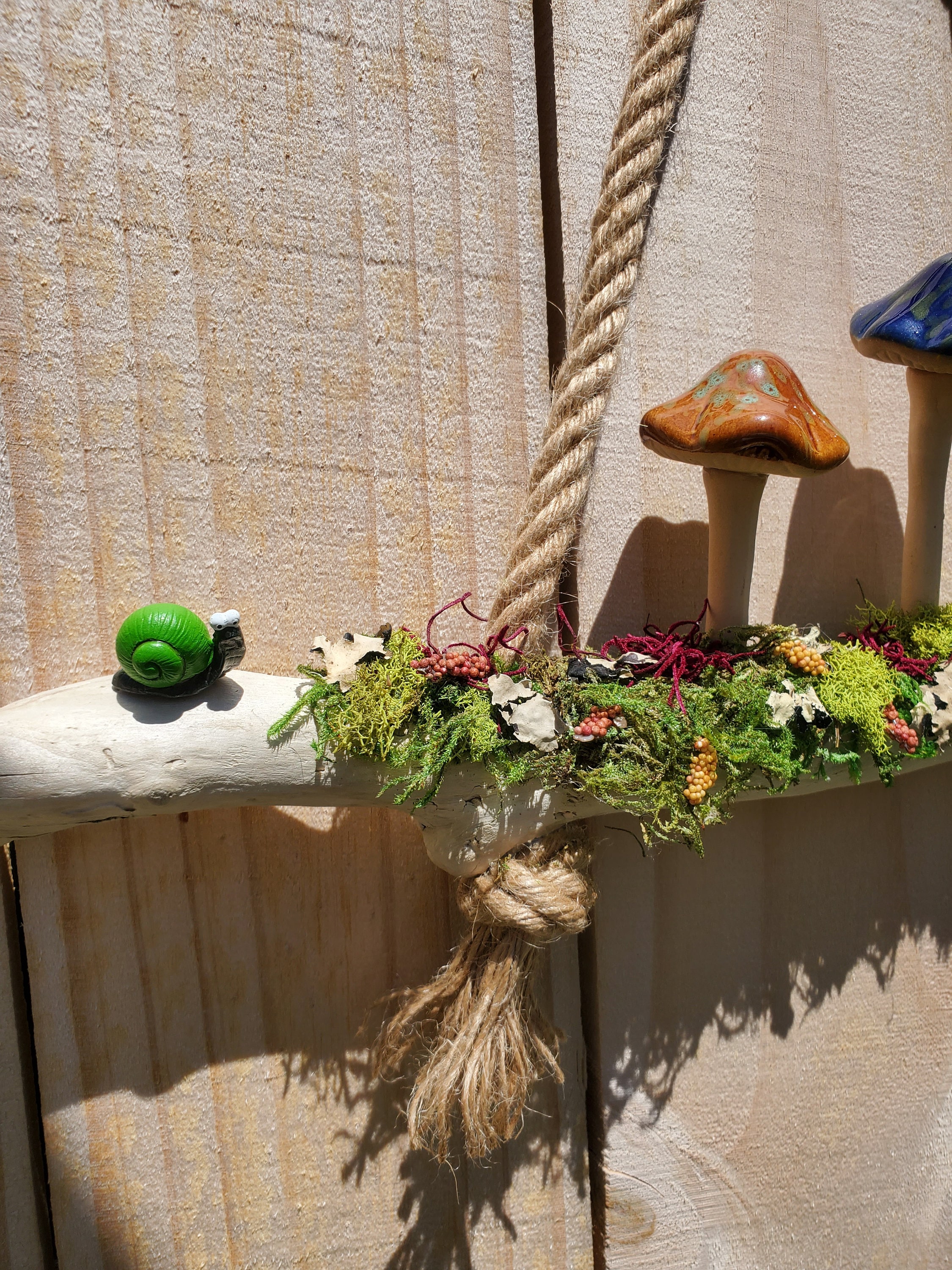 Cottagecore Mushroom Hanger Driftwood Hanger Fairycore Etsy