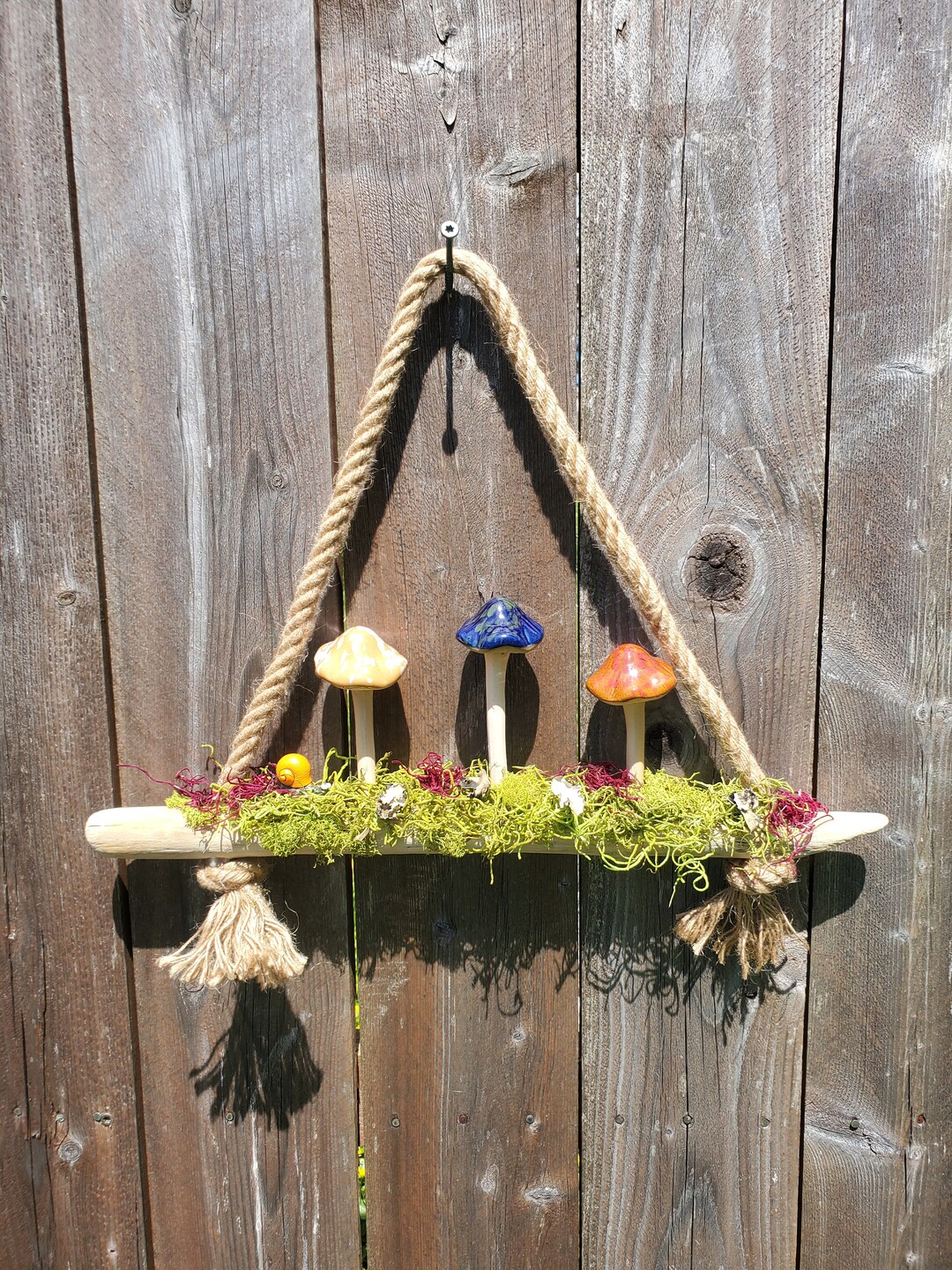 Cottagecore Mushroom Hanger Driftwood Hanger Fairycore Etsy