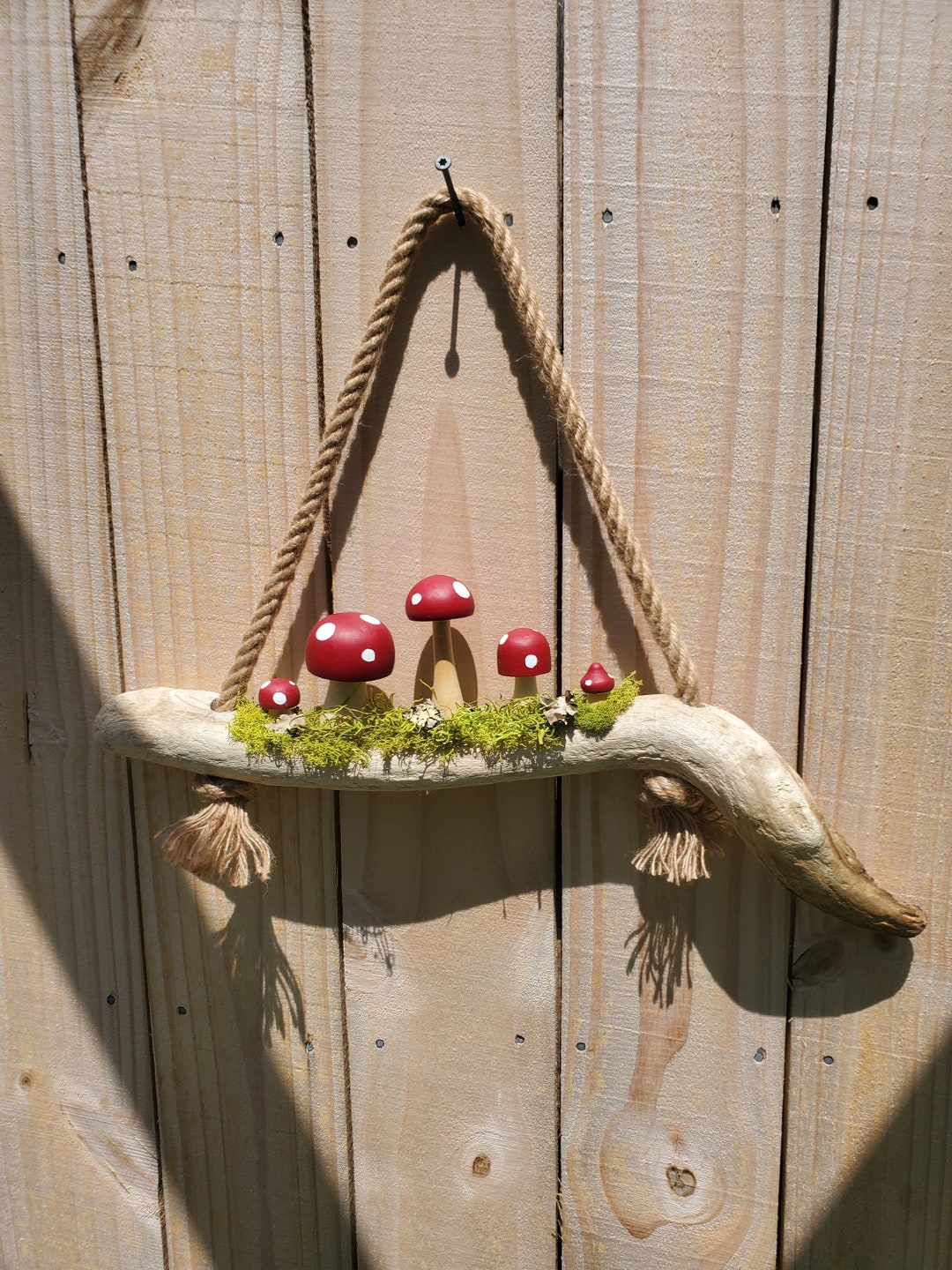 Cottagecore Mushroom Hanger Driftwood Hanger Fairycore Etsy