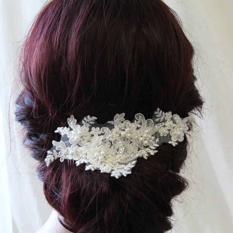 bridal back headpiece