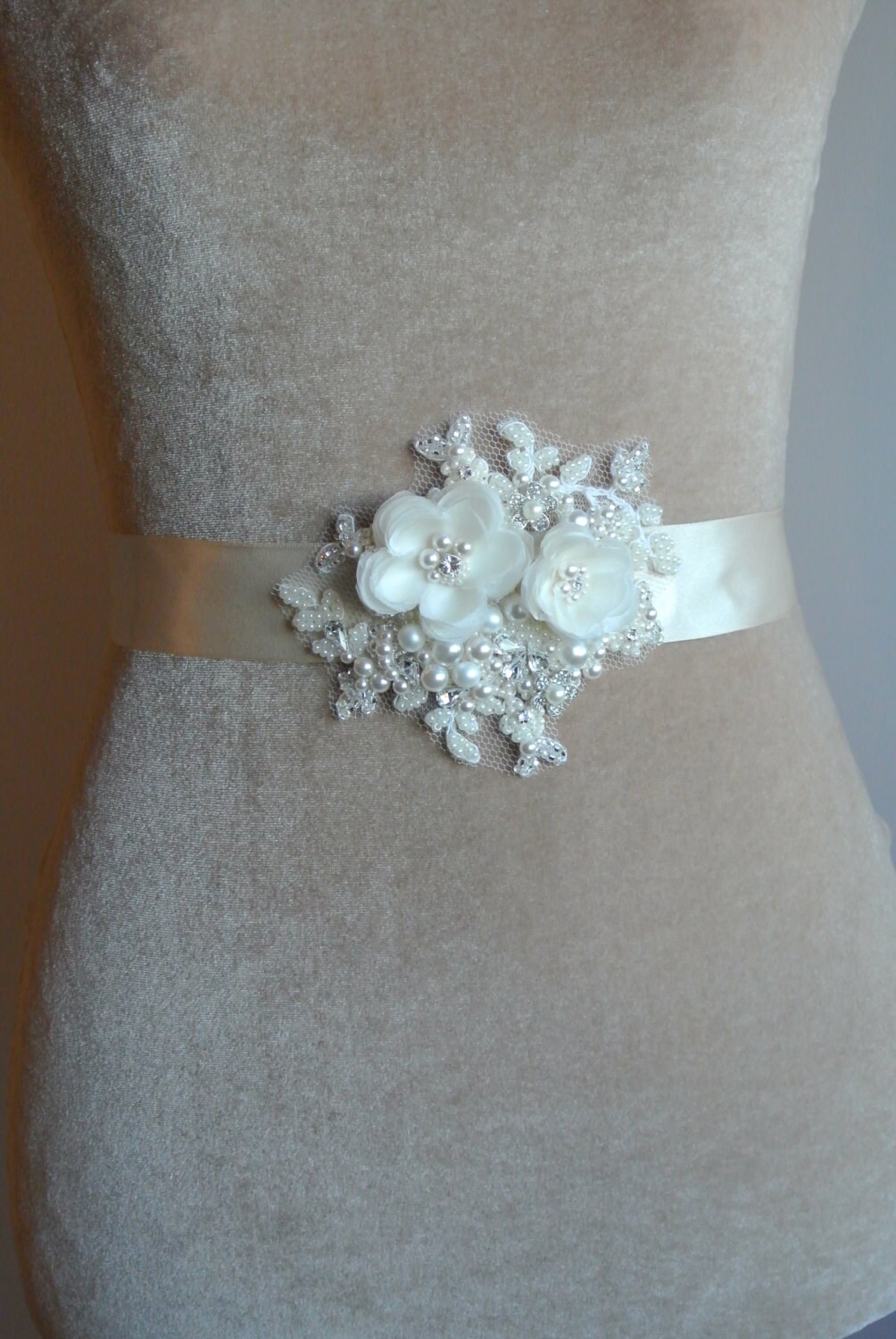 View Ivory Belt For Wedding Dress Images