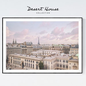 Parisian Dreams - Scenic Landscape Photo Print of Paris at Sunset