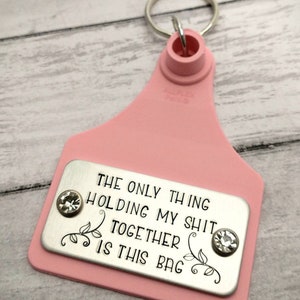 Cowhide Cattle Tag Keychain – Red Barn Boutique LLC