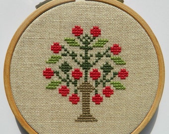 Antique Apple Tree - Instant Download PDF Cross Stitch Pattern