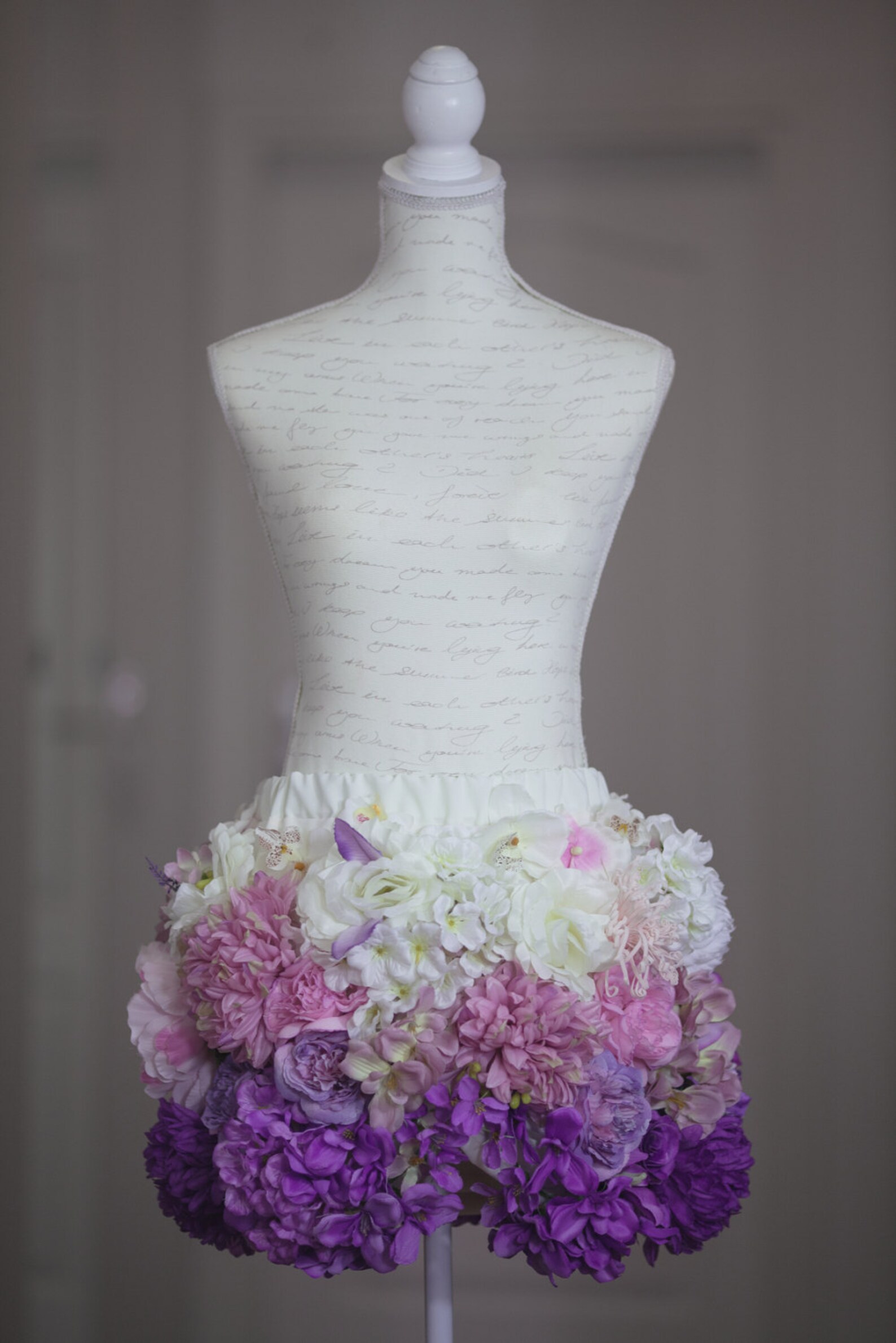 Floral skirt made of flowers romantic fantasy pink & Etsy