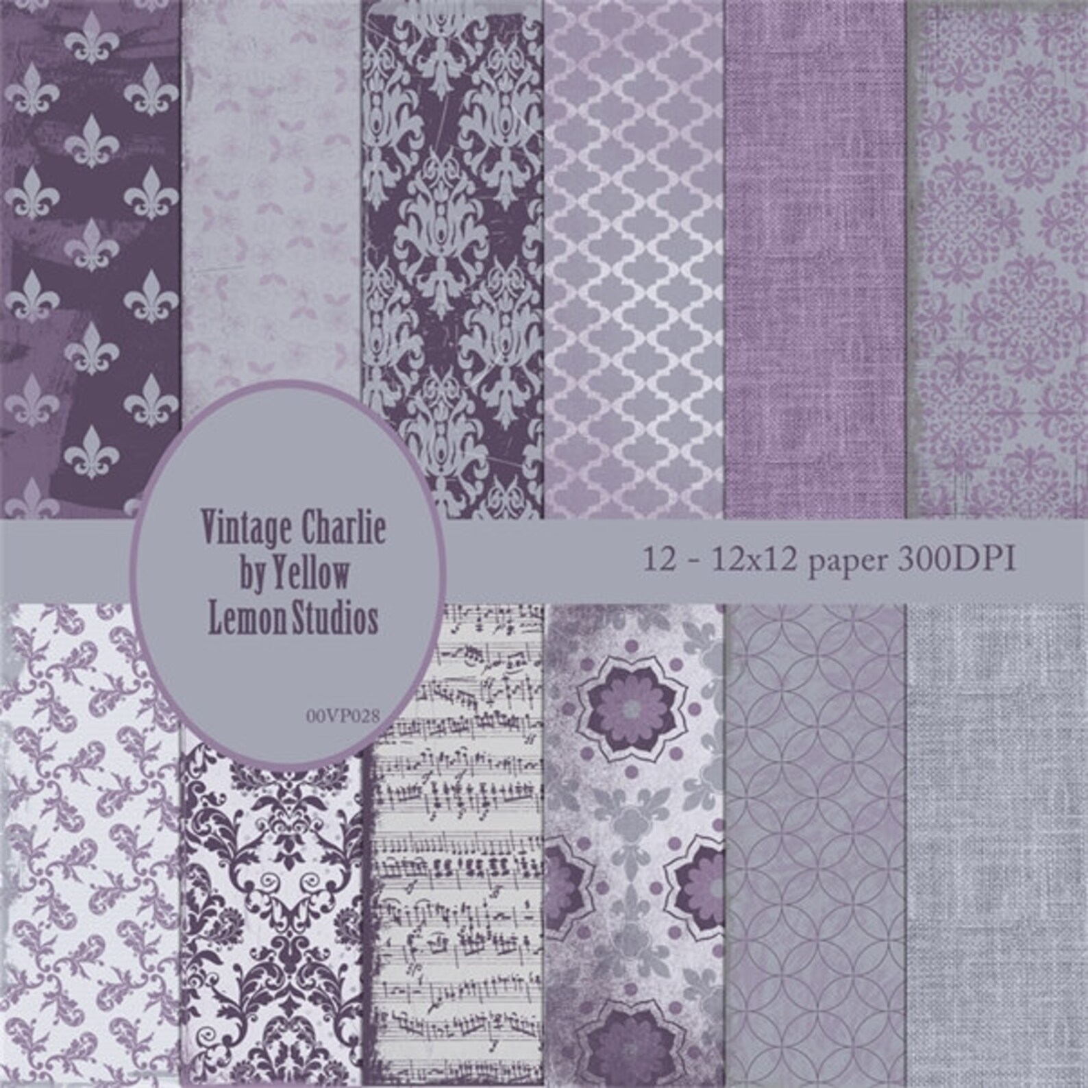 SALE Vintage Purple wallpapers VINTAGE LILAC Etsy
