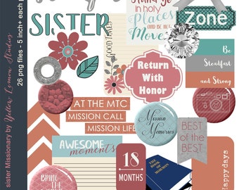 LDS Missionary Digital Scrapbooking Kit diligently - Etsy