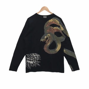Sukajan T Shirt Vintage Sukajan Snake Yokosuka Souvenirs T Shirt Rare
