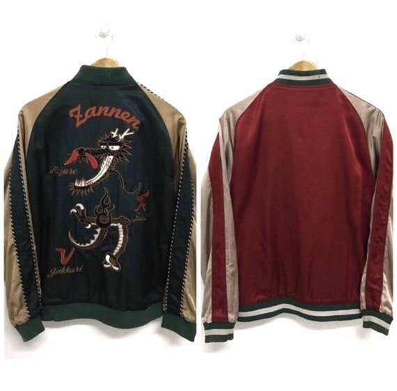 Sukajan Jacket Vintage Sukajan Dragon Sukajan Japa