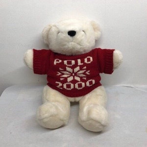 90s RALPH LAUREN POLO BEAR 雪の結晶 2000 テディ Vintage Ralph Lauren Y2K 2000 Polo Teddy Bear Plush