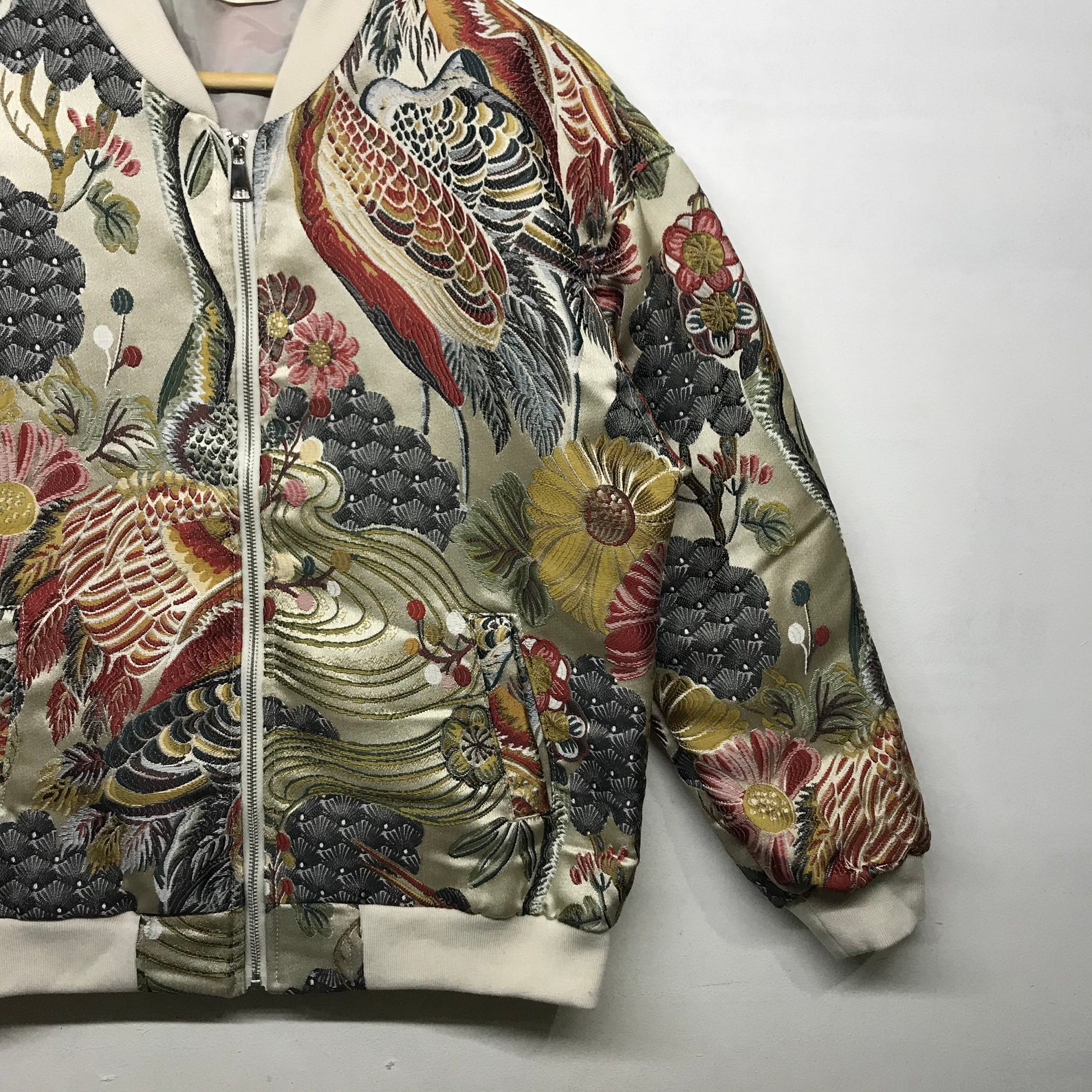 Vintage Sukajan Floral Full Embroirdery Jacket | Etsy